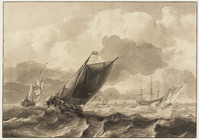 T 023
<br/>
Een onstuimige zee
<br/>
<em>Pronk, Cornelis (1691-1759)</em>